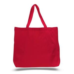 Q-Tees Q600 - Canvas Jumbo Tote Bag Rojo