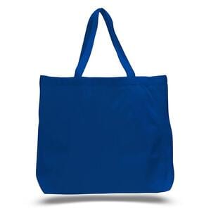 Q-Tees Q600 - Canvas Jumbo Tote Bag Real Azul