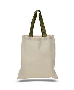 Q-Tees QTB6000 - Economical Tote Bag with Colored Handles