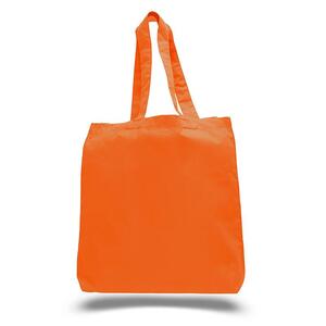 Q-Tees QTBG - Economical Tote Bag with Bottom Gusset Naranja
