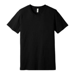 Bella+Canvas 3001CVC -  Unisex Heather T-Shirt Solid Black Blend