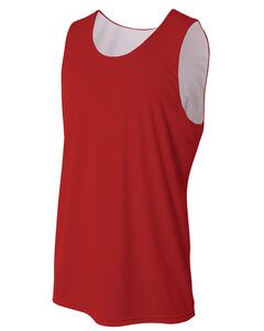 A4 N2375 - REVERSIBLE ADULT JERSEY Scarlet/White