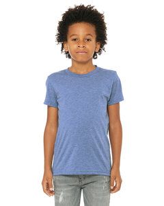 Bella+Canvas 3413Y - Youth Triblend Short-Sleeve T-Shirt Blue Triblend