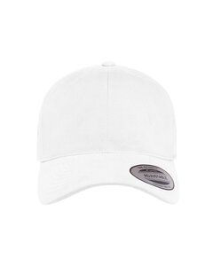 Yupoong 6363V - Adult Brushed Cotton Twill Mid-Profile Cap Blanco