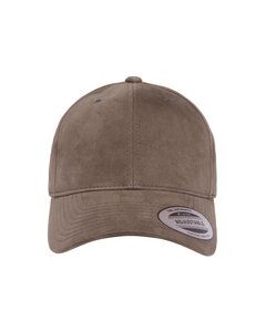 Yupoong 6363V - Adult Brushed Cotton Twill Mid-Profile Cap Gris Oscuro