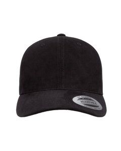 Yupoong 6363V - Adult Brushed Cotton Twill Mid-Profile Cap Negro