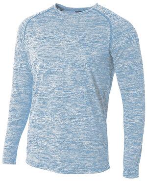 A4 A4N3305 - Adult Space Dye Long Sleeve Performance Tee