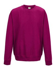 AWDis JHA030 - JUST HOODS by Adult College Crew Neck Fleece Hot Pink