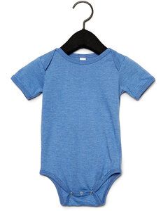 BELLA+CANVAS B100B - Baby Jersey Short Sleeve One Piece Heather Columbia Blue