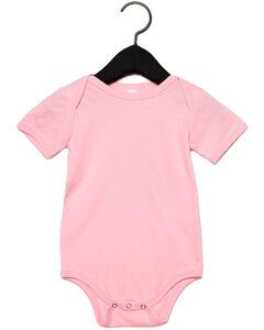 BELLA+CANVAS B100B - Baby Jersey Short Sleeve One Piece Rosa