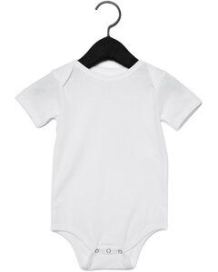 BELLA+CANVAS B100B - Baby Jersey Short Sleeve One Piece Blanco