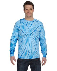 Colortone T324R - Adult Long Sleeve Spider Tee Azul Pastel