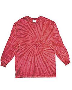 Colortone T923R - Youth Long Sleeve Spider Tee Rojo