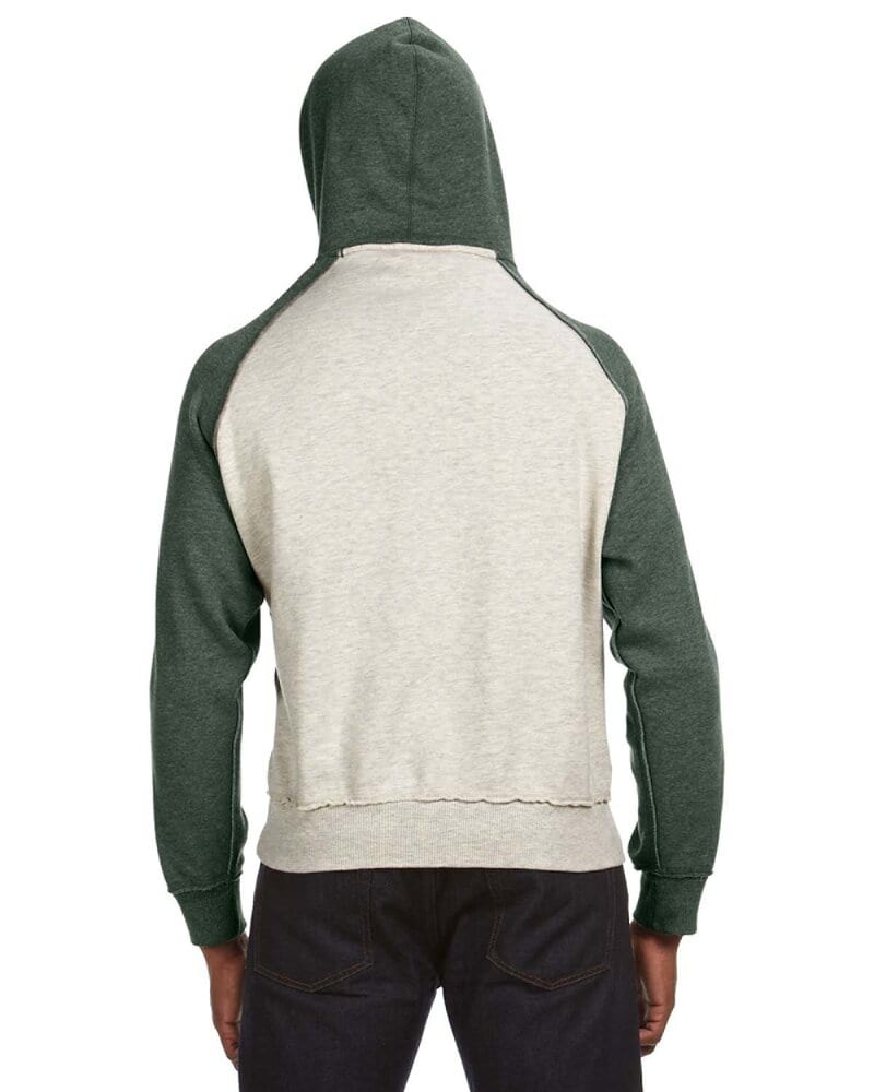 J. America JA8885 - Adult Vintage Heather Fleece Hood