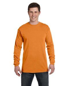 Comfort Colors CC6014 - Remera manga larga de algodón ringspun Heavyweight para adultos Burnt Orange