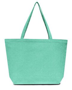 Liberty Bags LB8507 - Seaside Cotton 12 oz Pigment Dyed Large Tote Seaglass Green