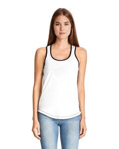 Next Level NL1534 - Musculosa Ideal Color Block para mujer Blanco / Negro