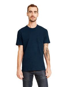 Next Level NL3605 - Remera de algodón con bolsillo para adultos Midnight Navy