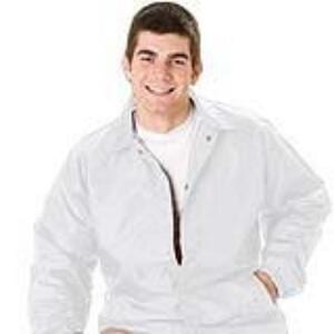 Q-Tees P201 - Lined Coach's Jacket - Adult Blanco