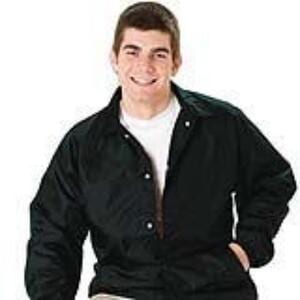 Q-Tees P201 - Lined Coach's Jacket - Adult Negro