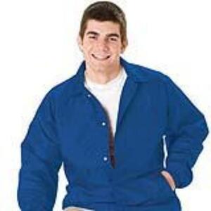 Q-Tees P201 - Lined Coach's Jacket - Adult Real Azul