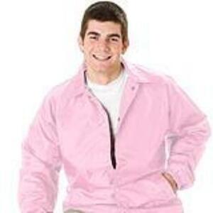 Q-Tees P201 - Lined Coach's Jacket - Adult Rosa