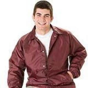 Q-Tees P201 - Lined Coach's Jacket - Adult Granate