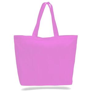 Q-Tees Q1200 - Canvas Big Tote Bag Light Pink