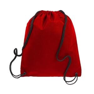 Q-Tees Q1235 - Non Woven Drawstring Backpack Rojo