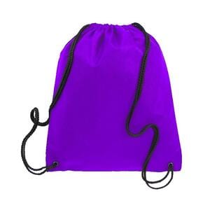 Q-Tees Q1235 - Non Woven Drawstring Backpack Purple