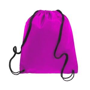 Q-Tees Q1235 - Non Woven Drawstring Backpack Hot Pink