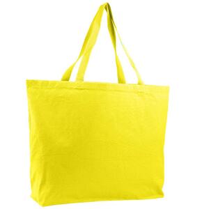 Q-Tees Q600 - Canvas Jumbo Tote Bag Yellow