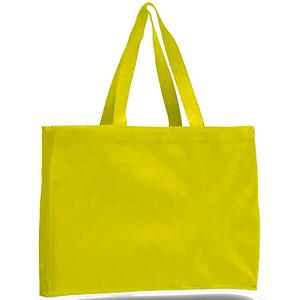 Q-Tees Q750 - Canvas Gusset Tote Bag Yellow