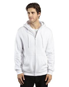 Threadfast 320Z - Unisex Ultimate Fleece Full-Zip Hooded Sweatshirt Blanco