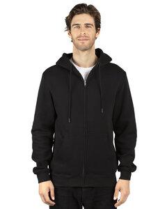 Threadfast 320Z - Unisex Ultimate Fleece Full-Zip Hooded Sweatshirt Negro