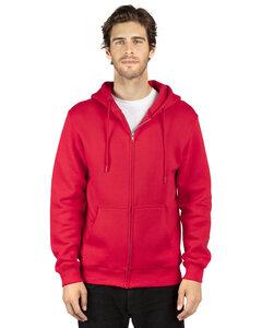 Threadfast 320Z - Unisex Ultimate Fleece Full-Zip Hooded Sweatshirt Rojo