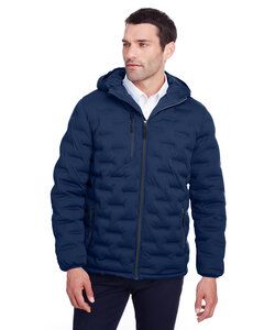 North End NE708 - Men's Loft Puffer Jacket Classc Nvy/Crbn