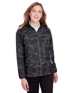 North End NE711W - Ladies Rotate Reflective Jacket Black/Carbon