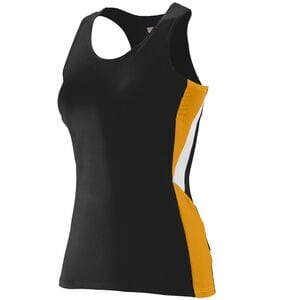 Augusta Sportswear 334 - Ladies Sprint Jersey Black/Gold/White