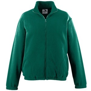 Augusta Sportswear 3540 -  Campera Polar relajada con cierre entero  Verde oscuro
