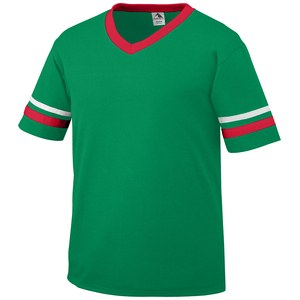 Augusta Sportswear 361 - Youth Sleeve Stripe Jersey Kelly/ Red/ White