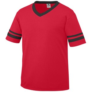 Augusta Sportswear 361 - Youth Sleeve Stripe Jersey Rojo / Negro