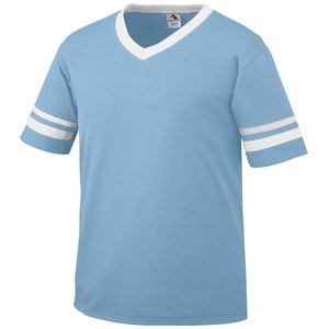 Augusta Sportswear 361 - Youth Sleeve Stripe Jersey Light Blue/White