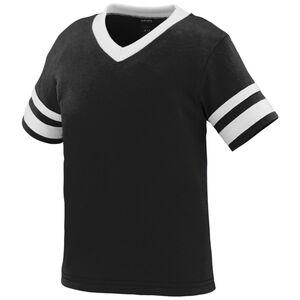 Augusta Sportswear 362 - Toddler Sleeve Stripe Jersey Negro / Blanco