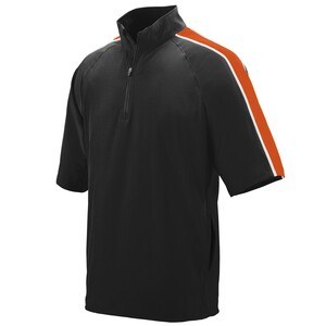 Augusta Sportswear 3788 - Quantum Short Sleeve Pullover Black/Orange/White