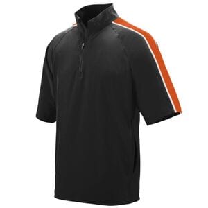 Augusta Sportswear 3789 - Youth Quantum Short Sleeve Pullover Black/Orange/White