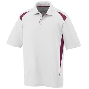 Augusta Sportswear 5012 - Camisa de Polo Premier White/Maroon