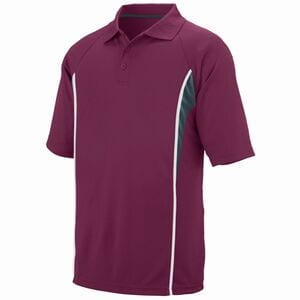Augusta Sportswear 5023 - Rival Polo Maroon/ Slate/ White