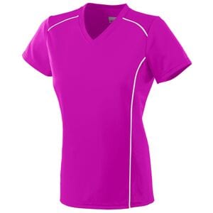 Augusta Sportswear 1092 - Ladies Winning Streak Jersey Power Pink/White