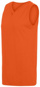 Augusta Sportswear 556 - Ladies Sleeveless V Neck Poly/Cotton Jersey Naranja